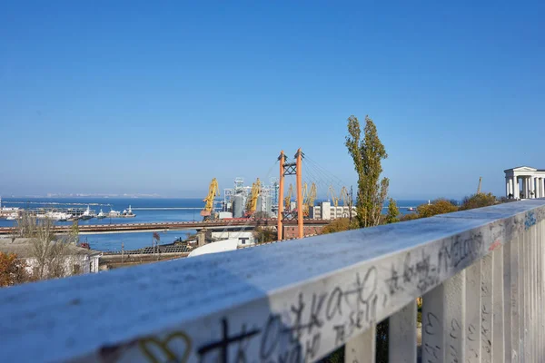 Shot of the huge seaport in Odessa — Stock Photo, Image