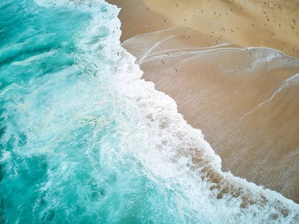 North Beach in Nazare Portugal — Stock fotografie