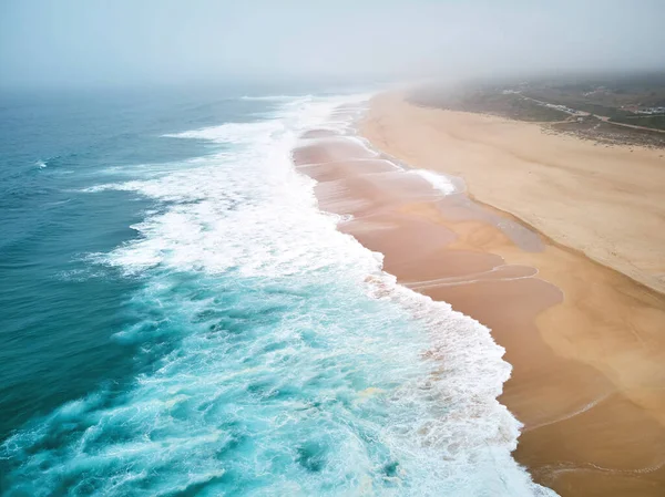 Playa Norte en Nazare Portugal —  Fotos de Stock