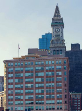 Tall buildings of Boston city downtown