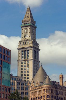 Tall buildings of Boston city downtown