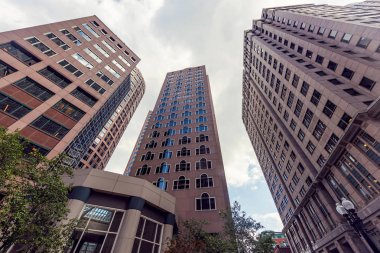 Tall buildings of Boston city downtown