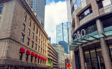 Tall buildings of Boston city downtown