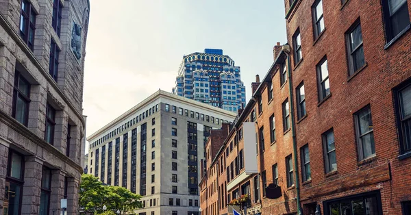 Tall buildings of Boston city downtown — Stock Photo, Image