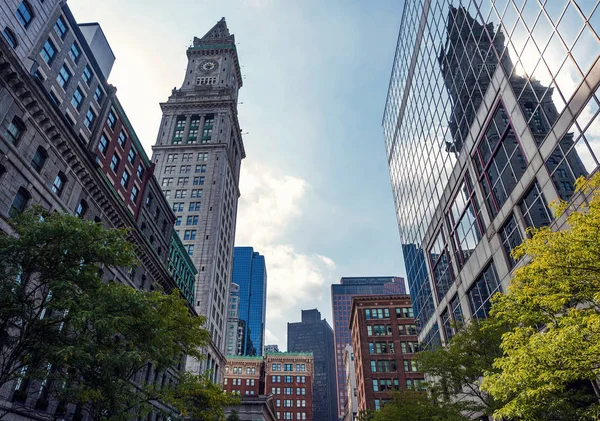 Edifícios altos da cidade de Boston — Fotografia de Stock