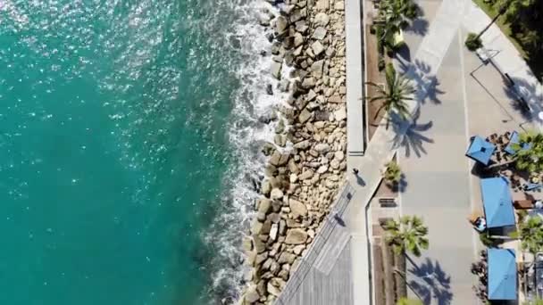 Drone Vista Della Città Limassol Porto Turistico Cipro — Video Stock