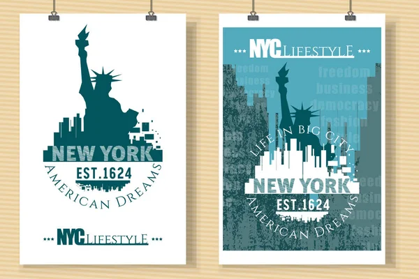 New York typography, life in NYC t-shirt graphics design Vector Graphics