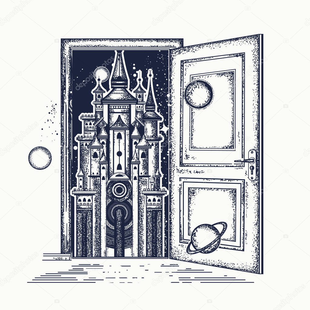 Open Door And Magic Castle Tattoo Symbol Of The Fairy Tale Dream Magic Surreal Tattoo Open Door Premium Vector In Adobe Illustrator Ai Ai Format Encapsulated Postscript Eps Eps Format Open Door And Magic Castle Tattoo Symbol Of The Fairy Tale Dream Magic Surreal Tattoo Open Door Premium Vector In Adobe Illustrator Ai Ai Format Encapsulated Postscript Eps Eps Format