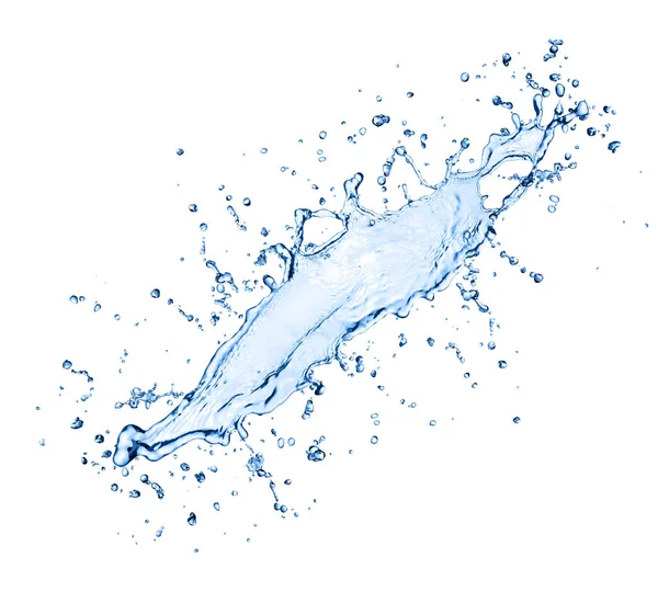 Vatten stänk samling isolerade på vit — Stockfoto