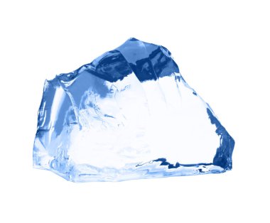 buz küpü beyaz üzerinde izole.