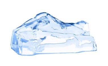 buz küpü beyaz üzerinde izole.