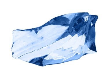 buz küpü beyaz üzerinde izole.