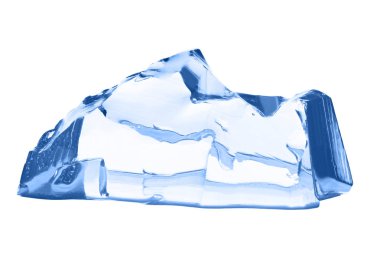 buz küpü beyaz üzerinde izole.