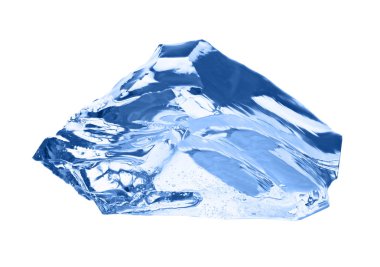 buz küpü beyaz üzerinde izole.