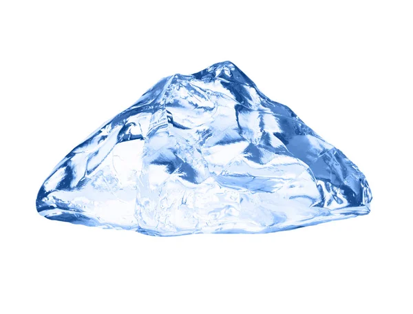 Cubo de hielo aislado en blanco. —  Fotos de Stock
