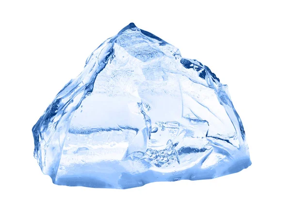 Cubo de gelo isolado sobre branco. — Fotografia de Stock