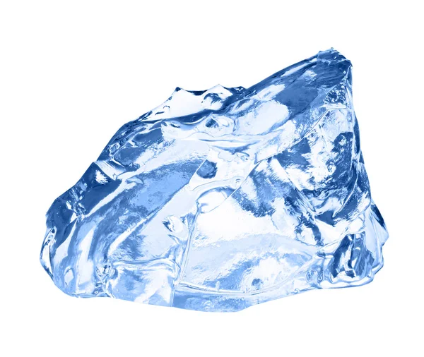 Кубик льда изолирован на белом. — стоковое фото