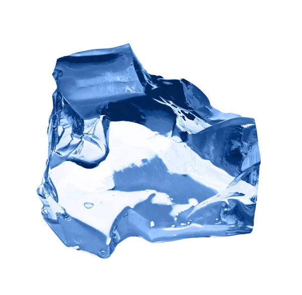 Ice cube isolated on white. — Stock Photo, Image