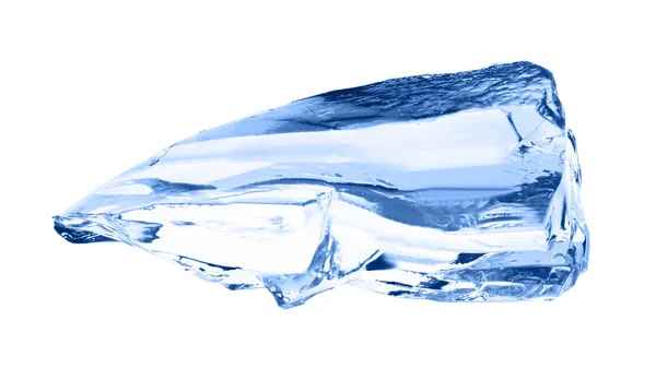 Ice cube isolated on white. — Stock Photo, Image