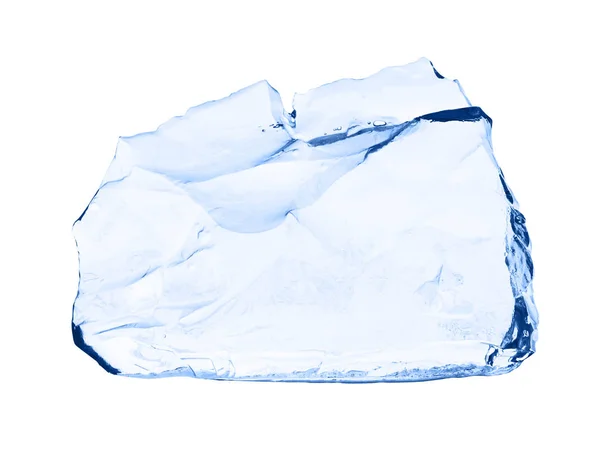 Cubo de hielo aislado en blanco. — Foto de Stock