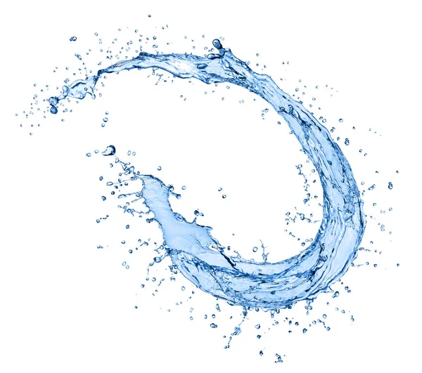 Vattenstänk isolerad på vit — Stockfoto