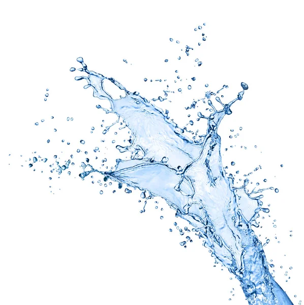 Water splashes isolated on white — Stock Photo, Image