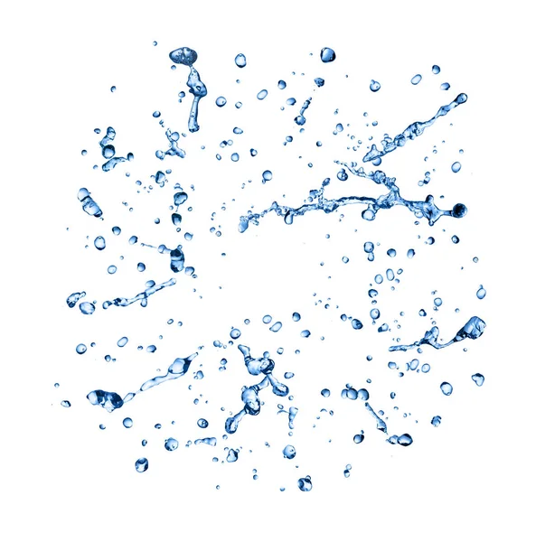 Water drops collectie geïsoleerd — Stockfoto