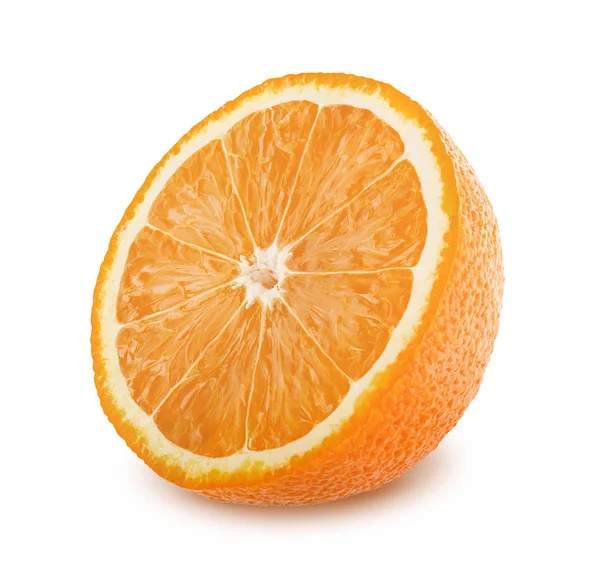 白い背景に孤立したオレンジのスライス — ストック写真