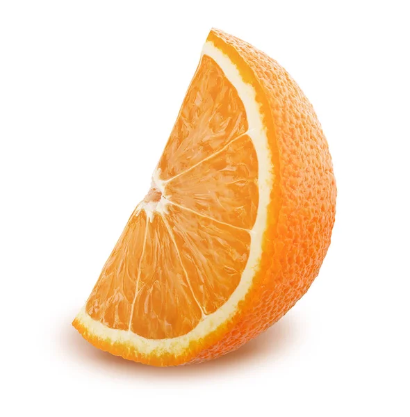 Slice of orange isolated on white background — Stock Photo, Image