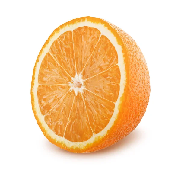 Polovina oranžová izolovaných na bílém pozadí — Stock fotografie