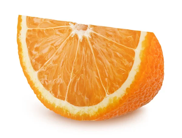Slice of orange isolated on white background — Stock Photo, Image