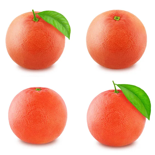 Grapefruit set isolated on a white background — Stock Photo, Image