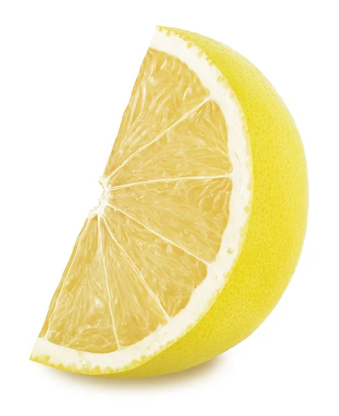 Segment van witte grapefruit geïsoleerd op een witte achtergrond — Stockfoto