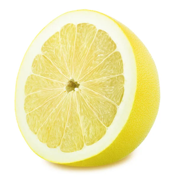 Helft van pomelo geïsoleerd op een witte achtergrond. — Stockfoto