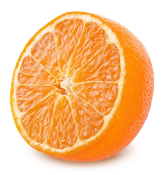 A fele mandarin solated fehér háttér — Stock Fotó