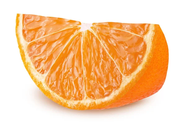 Slice mandarinka izolovaných na bílém pozadí — Stock fotografie