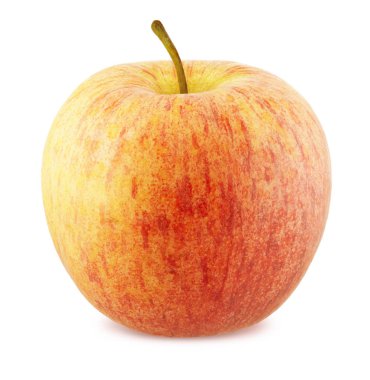 Beyaz arka plan üzerinde izole taze olgun elma