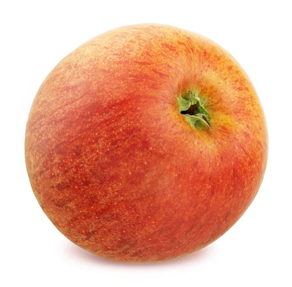 Beyaz arka plan üzerinde izole taze olgun elma — Stok fotoğraf