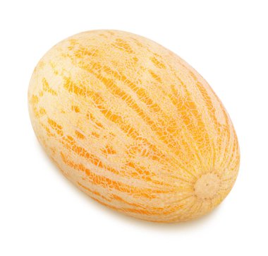 beyaz zemin üzerinde olgunlaşmış kavun