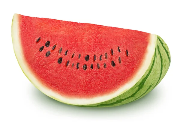 Řezy z chutné meloun na bílém pozadí. — Stock fotografie