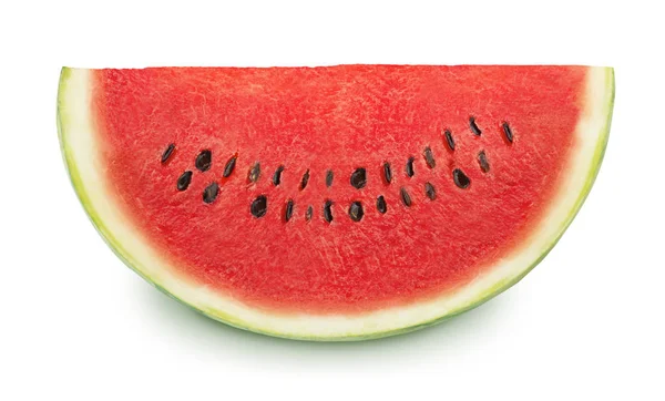 Slice of tasty watermelon on a white background. — Stock Photo, Image