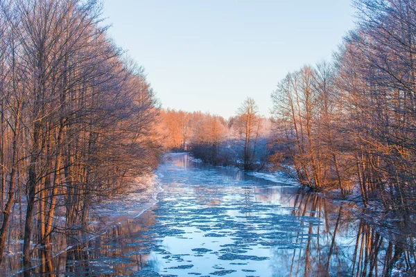 Spring sunny river — Stock Photo, Image