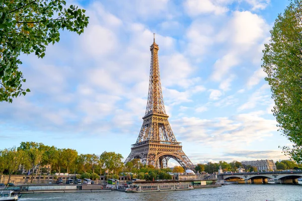 Eiffel Tower in summer morning — Stock Photo, Image