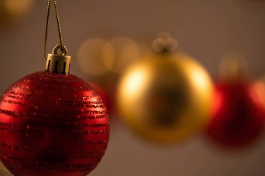 Kırmızı Noel top yakın çekim