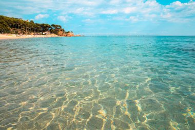 güneşli deniz manzara