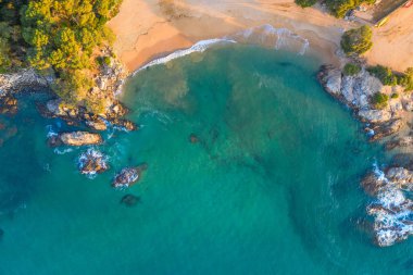 Deniz dronu görünümü