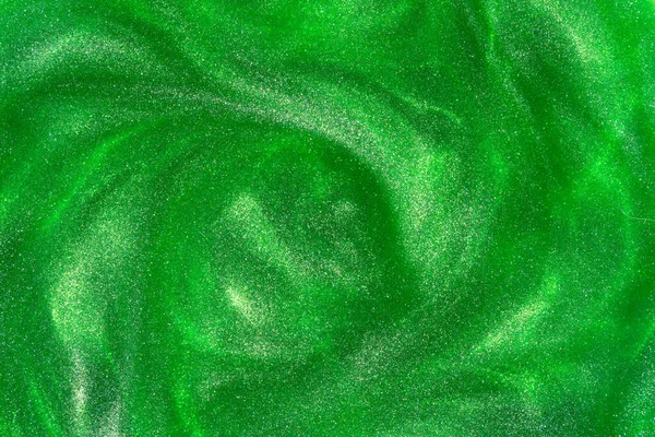 Green Background Green Paint Shiny Crystals Abstract Patterns — Stock Photo, Image