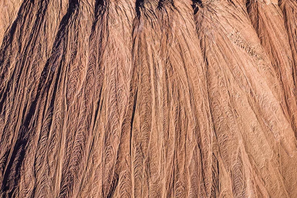 Torr Jordstruktur Brown Har Spruckit Abstrakt Natur Bakgrund Med Linjemönster — Stockfoto