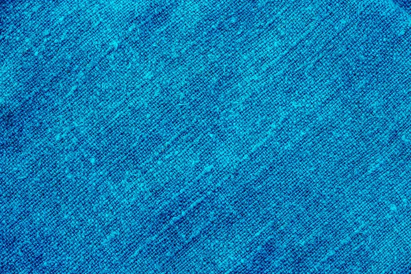 Fundo de linho azul close-up. Macro. Velho tecido grunge. Textura antiga. Material de denim . — Fotografia de Stock