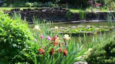 Bahar zaman Merkezi Bahçe. Bahçe Bitkileri.